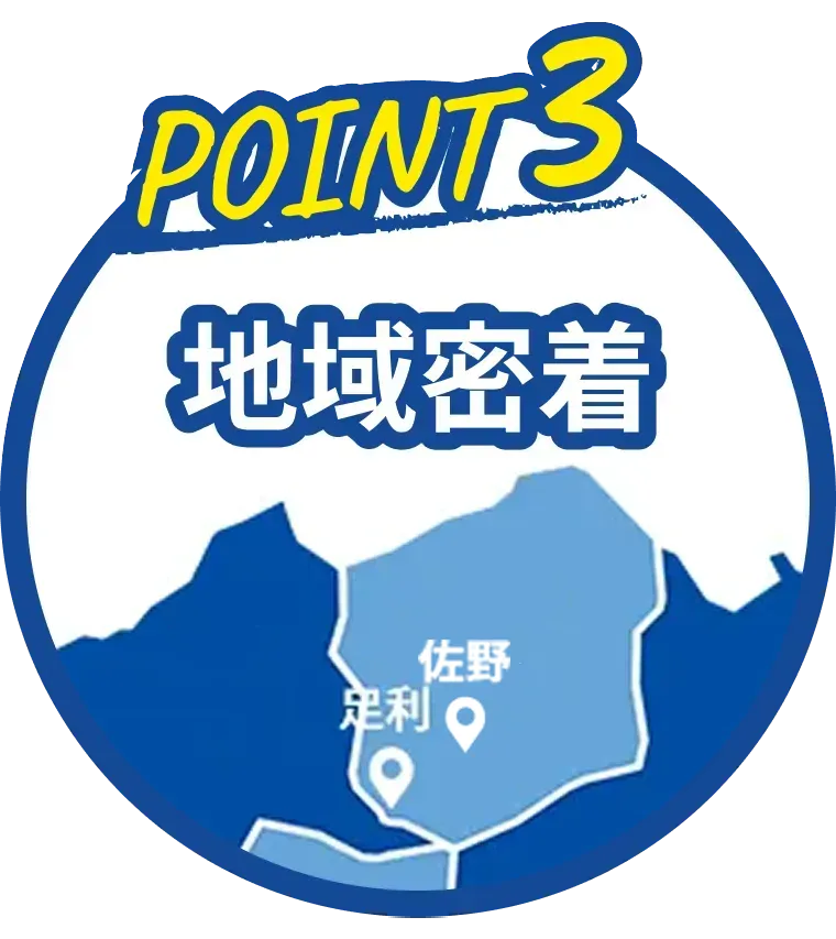 POINT3 地域密着
