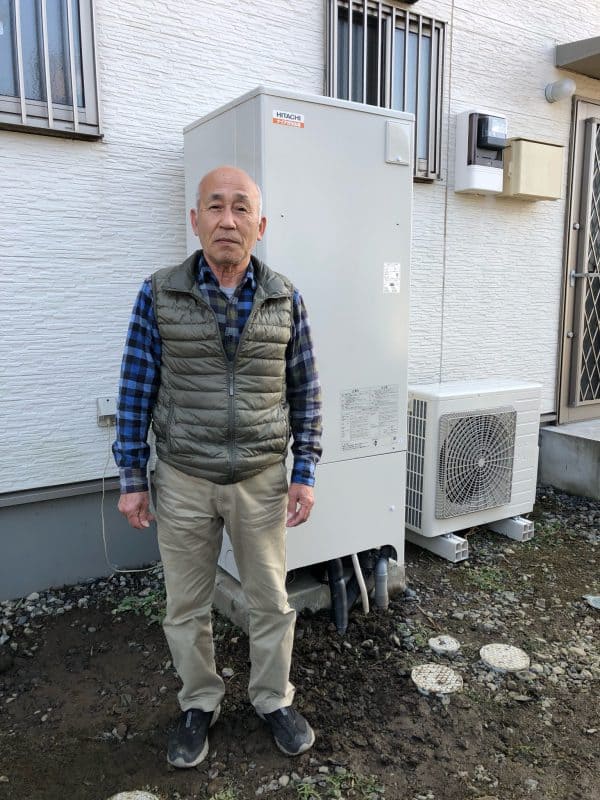 栃木県小山市で日立製作所のエコキュートに交換されたお客様
