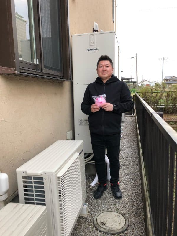 埼玉県熊谷市でパナソニックのエコキュートに交換されたお客様