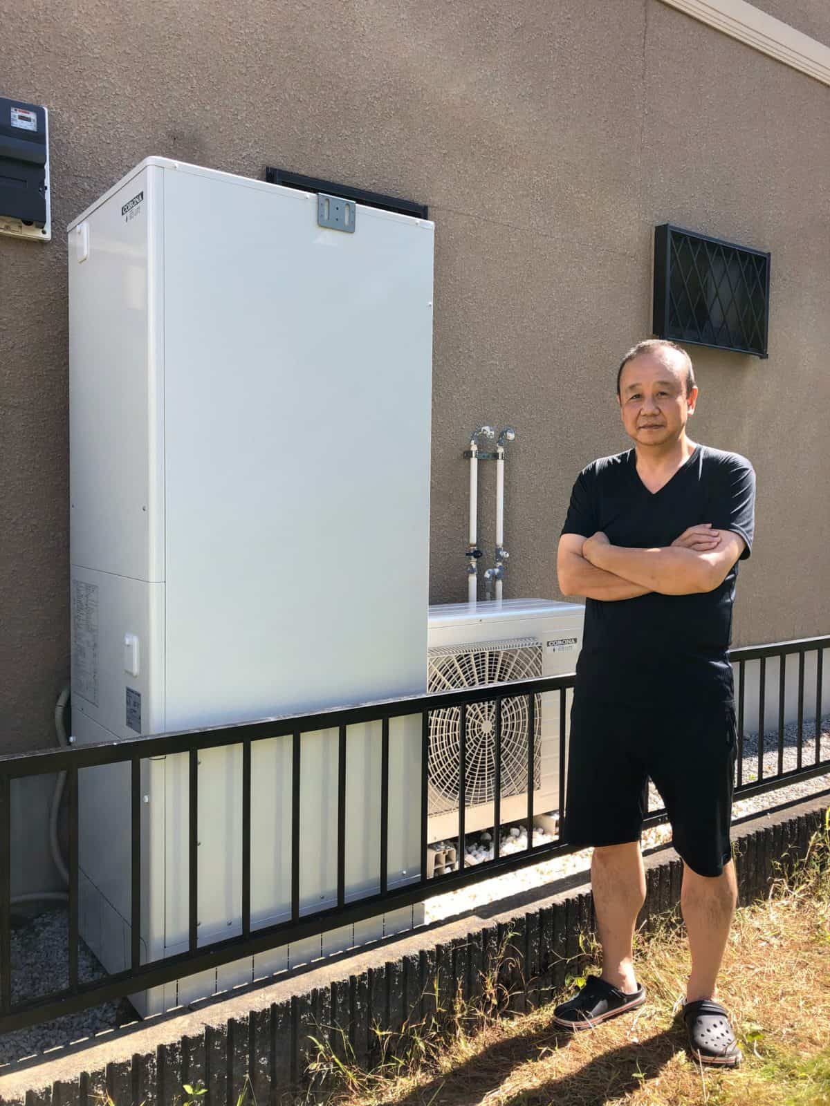 埼玉県児玉郡上里町でコロナのエコキュートに交換されたお客様