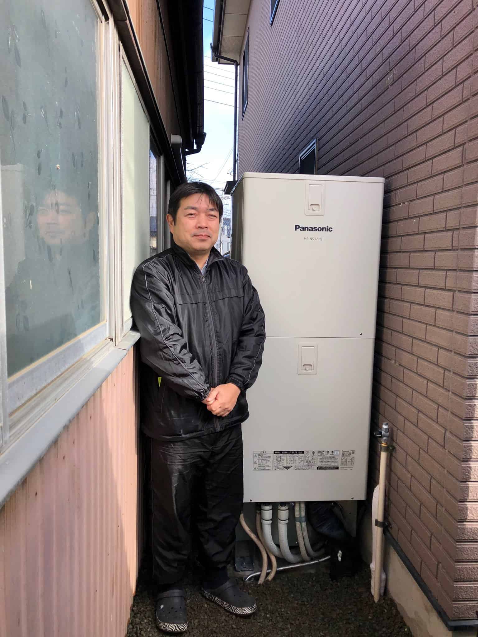 群馬県みどり市でパナソニックのエコキュートに交換されたお客様