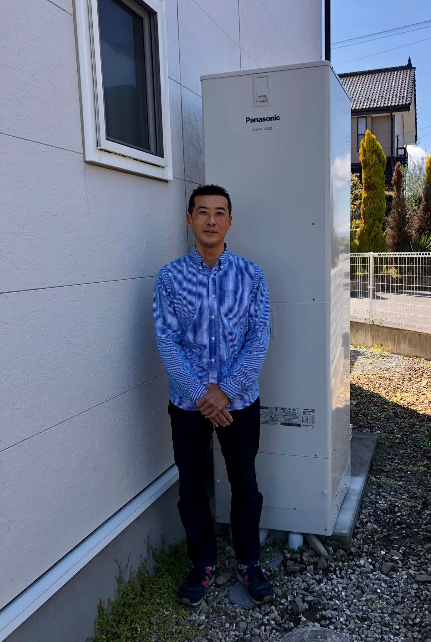 群馬県藤岡市でパナソニックのエコキュートに交換されたお客様