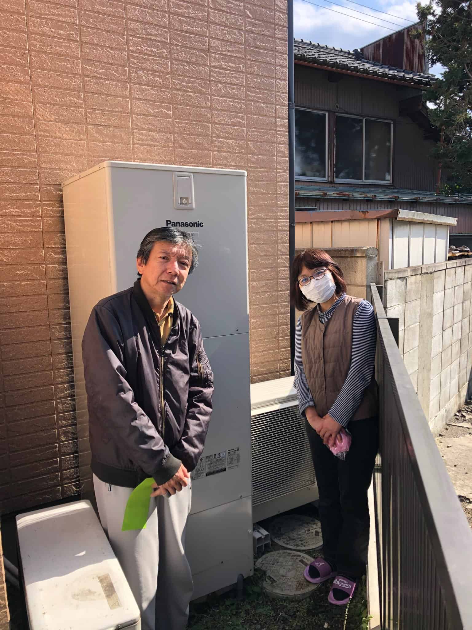 群馬県藤岡市でパナソニックのエコキュートに交換されたお客様