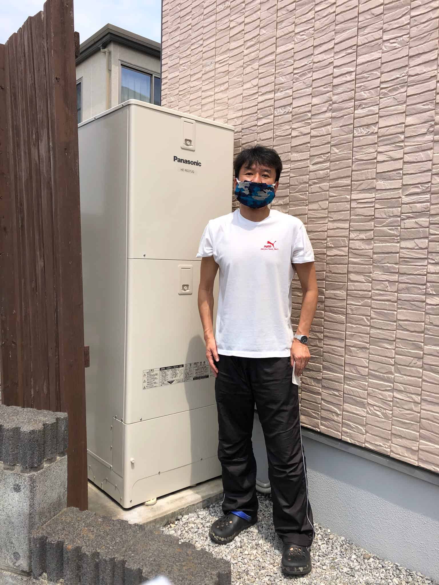 栃木県佐野市でパナソニックのエコキュートに交換されたお客様