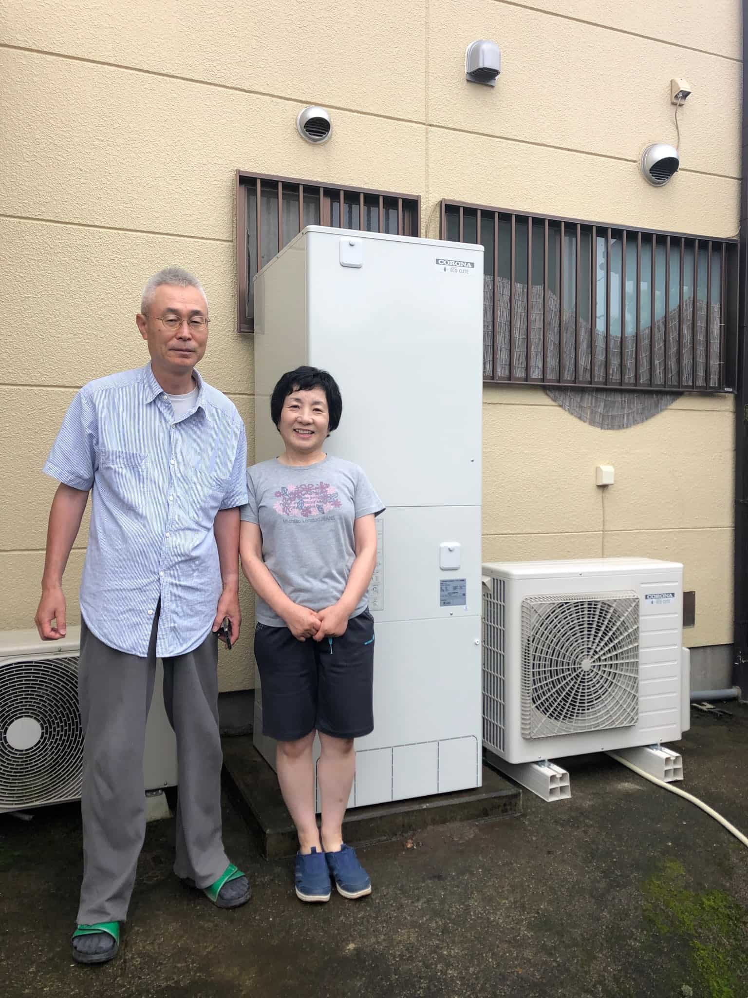 群馬県伊勢崎市でコロナのエコキュートに交換されたお客様