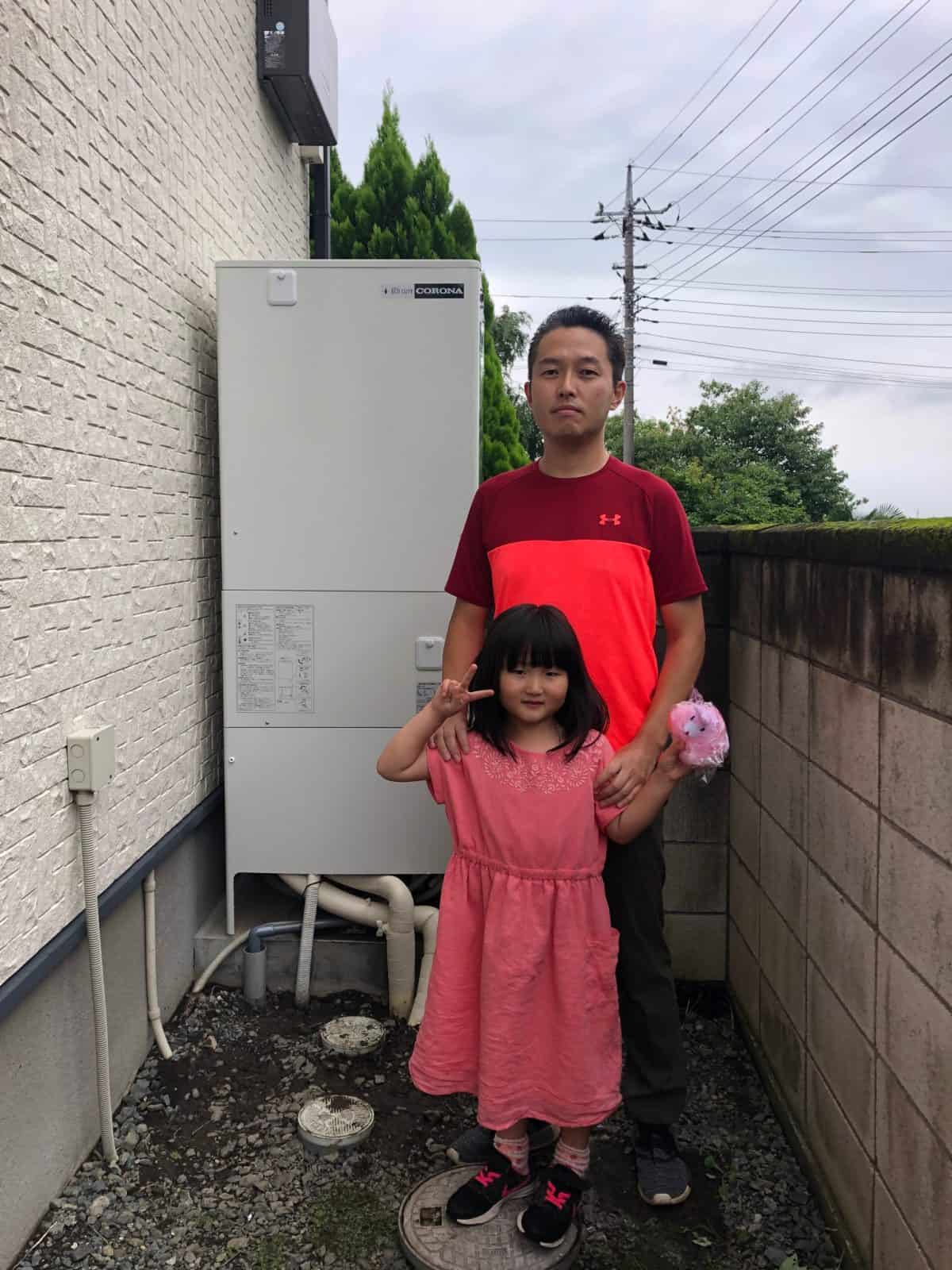 群馬県前橋市でコロナのエコキュートに交換されたお客様