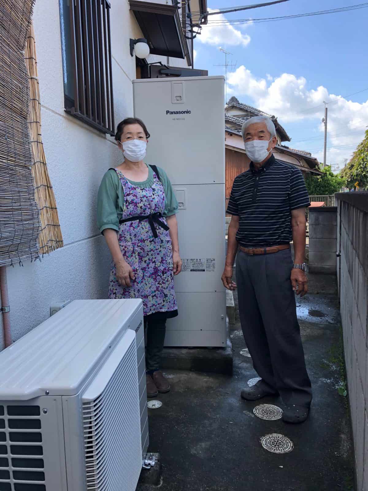 群馬県邑楽郡大泉町でパナソニックのエコキュートに交換されたお客様