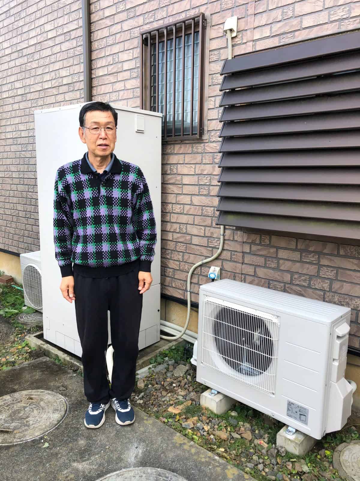 栃木県足利市で三菱のエコキュートに交換されたお客様