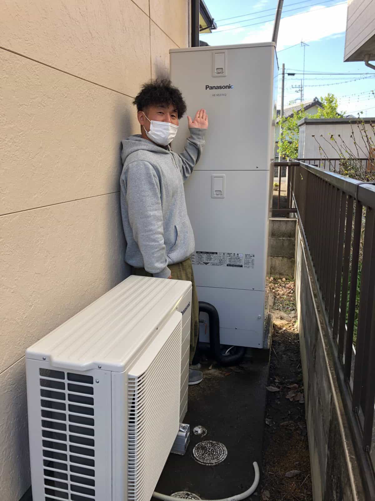 群馬県邑楽郡大泉町でパナソニックのエコキュートに交換されたお客様