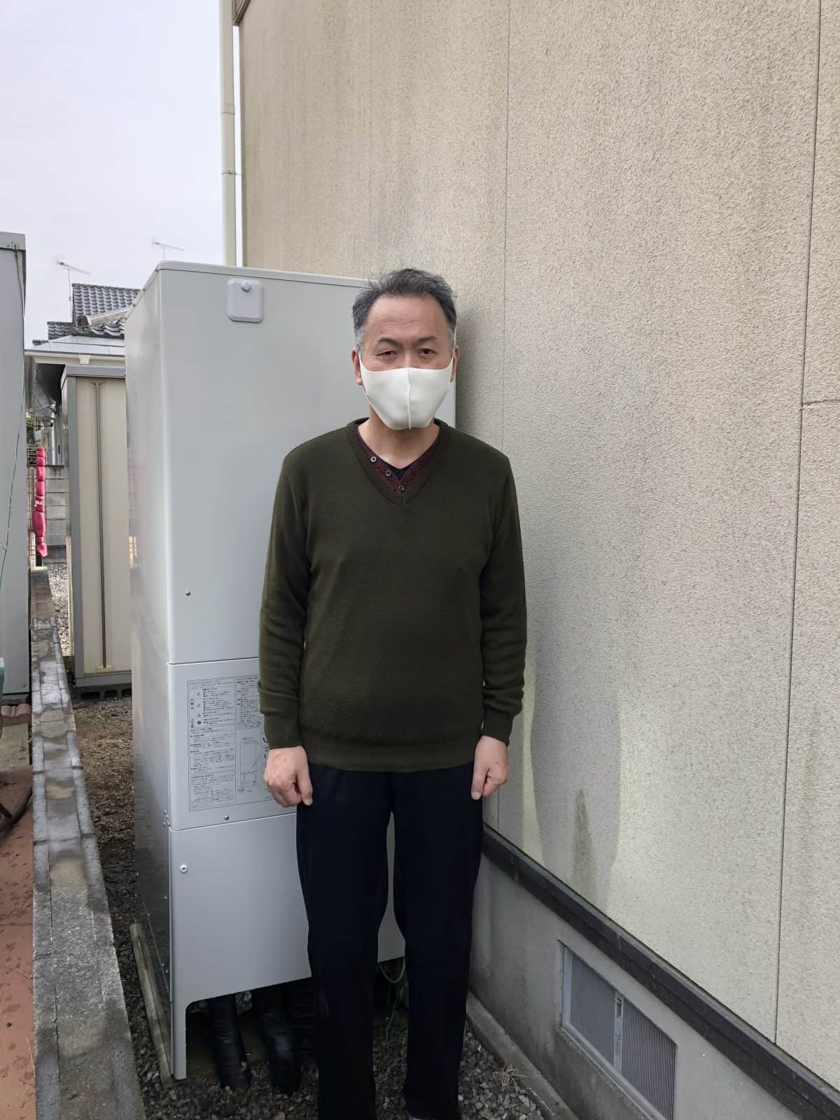 栃木県下都賀郡野木町でコロナのエコキュートに交換されたお客様