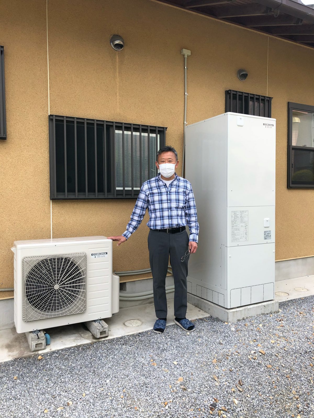 群馬県太田市でコロナのエコキュートに交換されたお客様