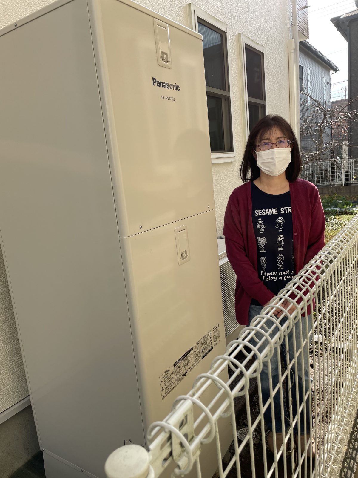 茨城県牛久市でパナソニックのエコキュートに交換されたお客様