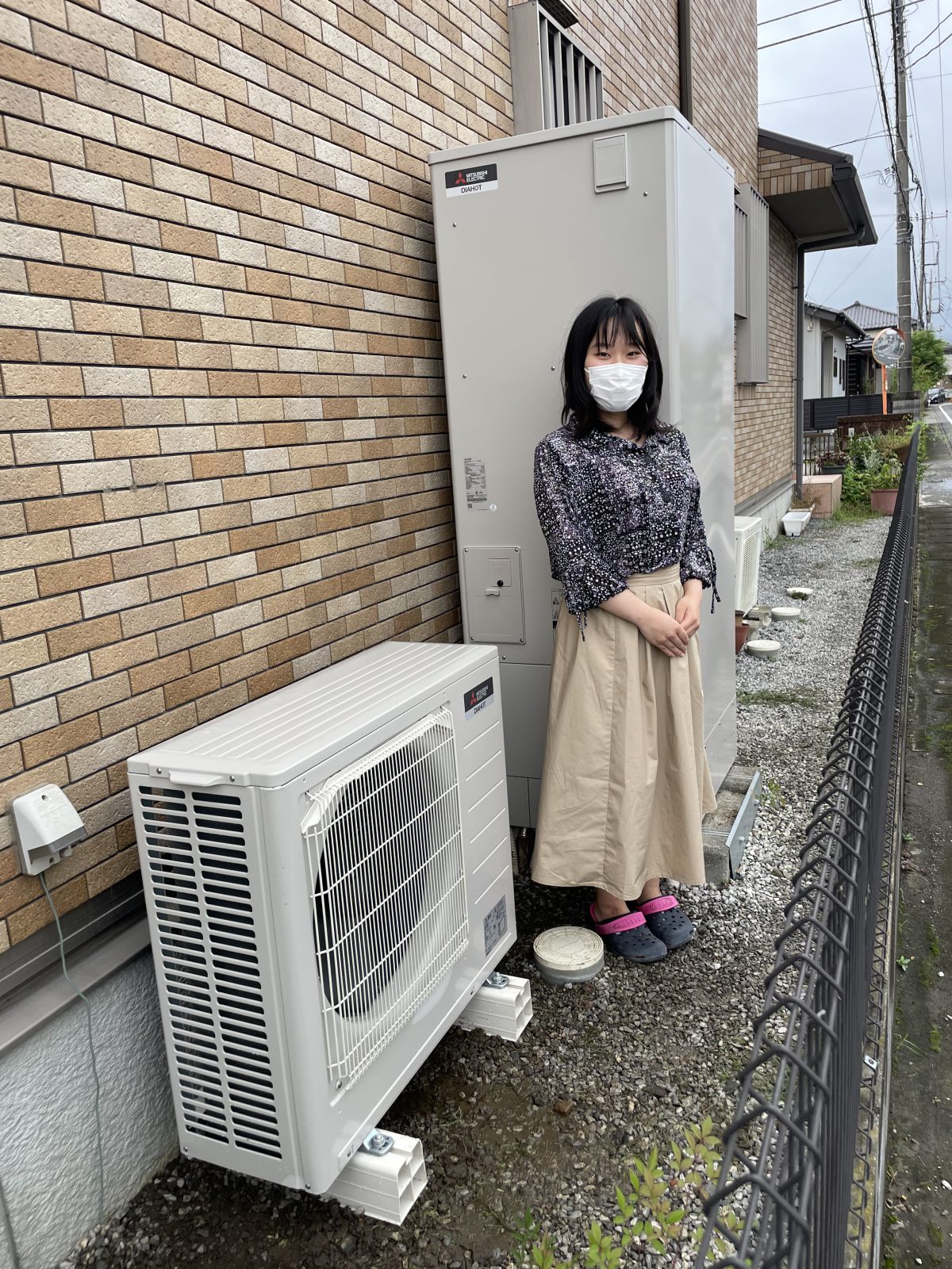 栃木県足利市で三菱のエコキュートに交換されたお客様