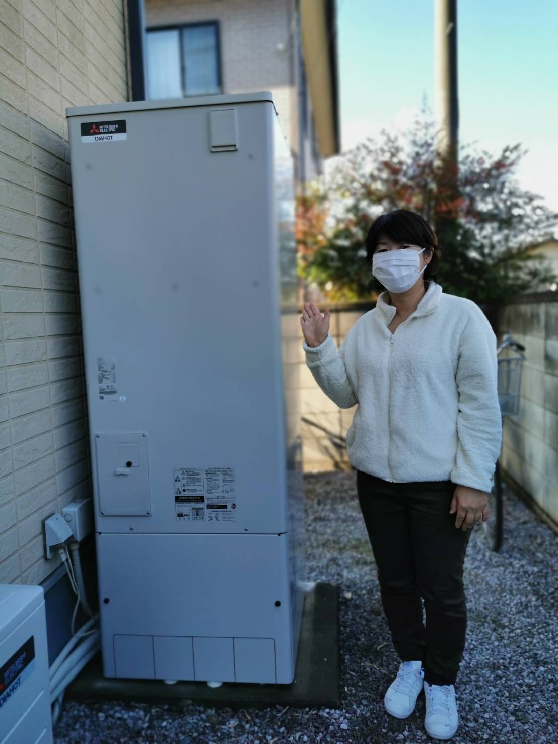 栃木県佐野市で三菱のエコキュートに交換されたお客様