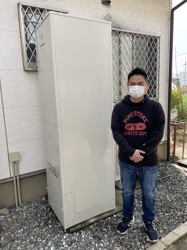 埼玉県久喜市でパナソニックのエコキュートに交換されたお客様