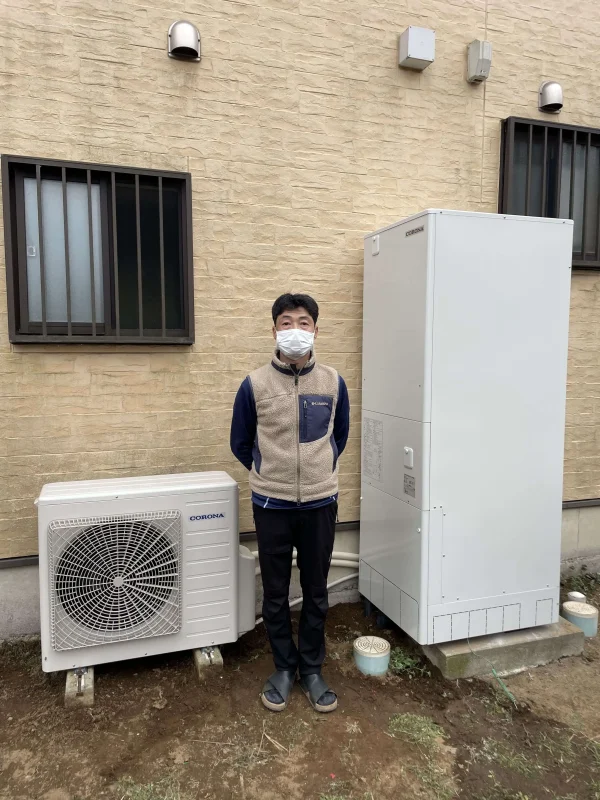 茨城県結城市でコロナのエコキュートに交換されたお客様