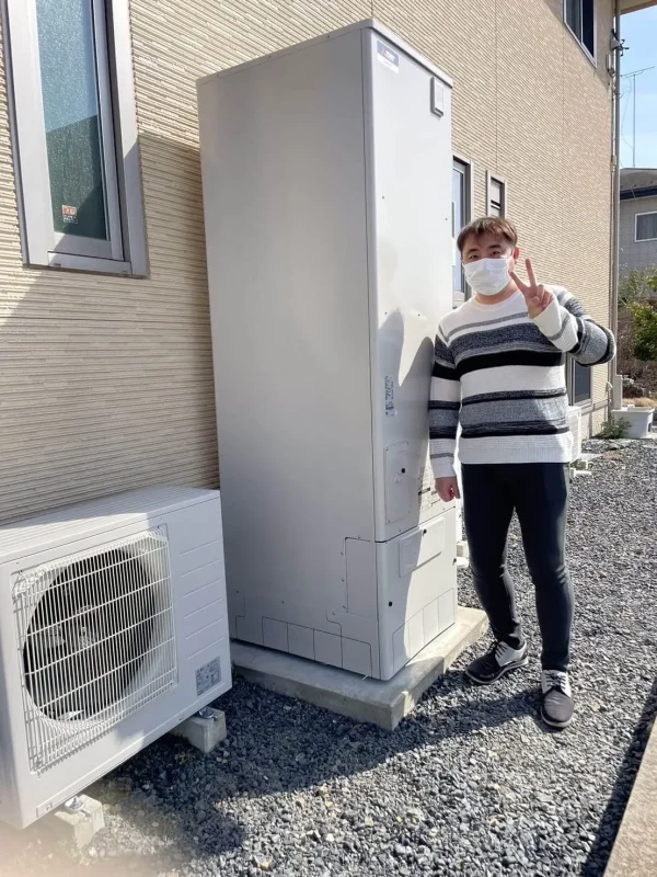 栃木県足利市で三菱のエコキュートに交換されたお客様