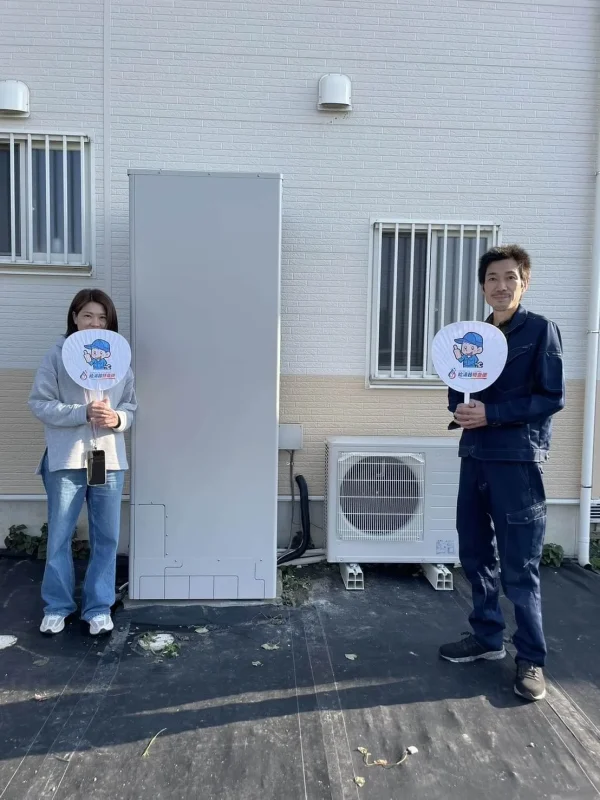 栃木県佐野市で三菱のエコキュートに交換されたお客様