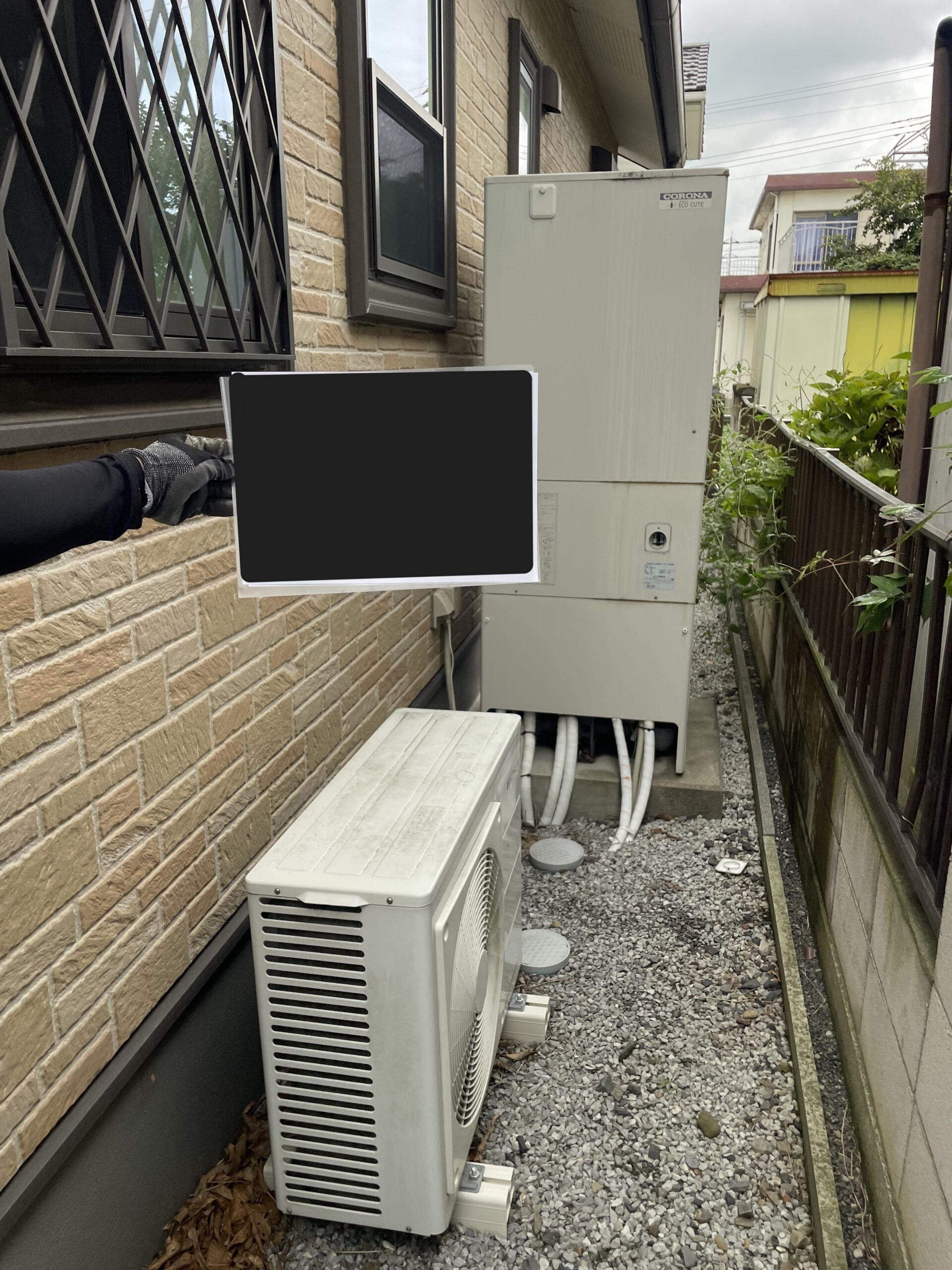 栃木県佐野市でCHP-46AXC1のエコキュートから交換されたお客様のbefore写真