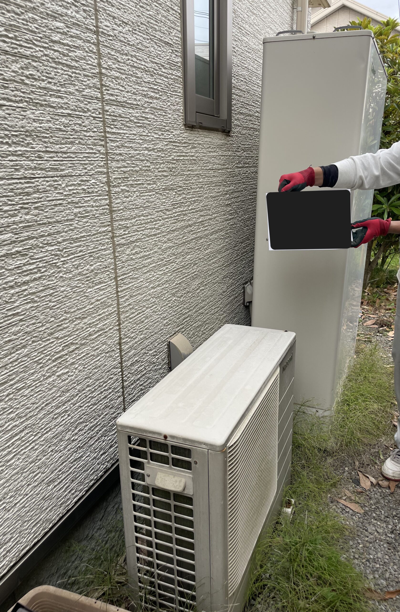 栃木県足利市でHE-37W3Qのエコキュートから交換されたお客様のbefore写真