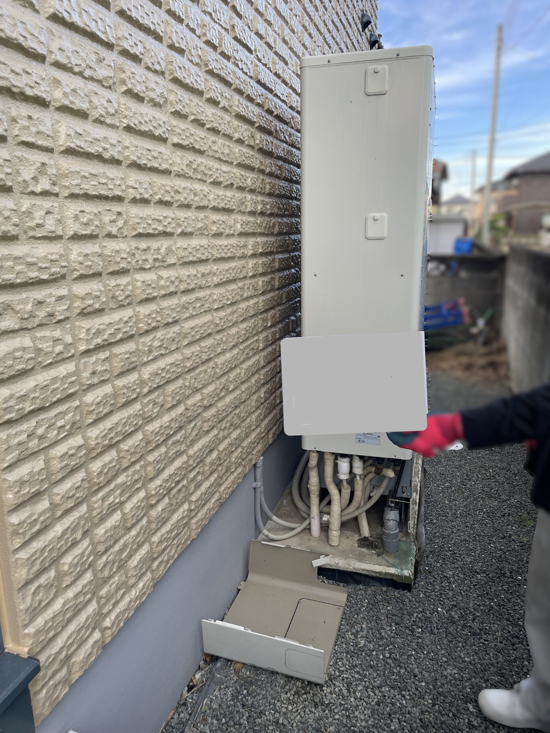 栃木県足利市でCHP-E372AX2のエコキュートから交換されたお客様のbefore写真