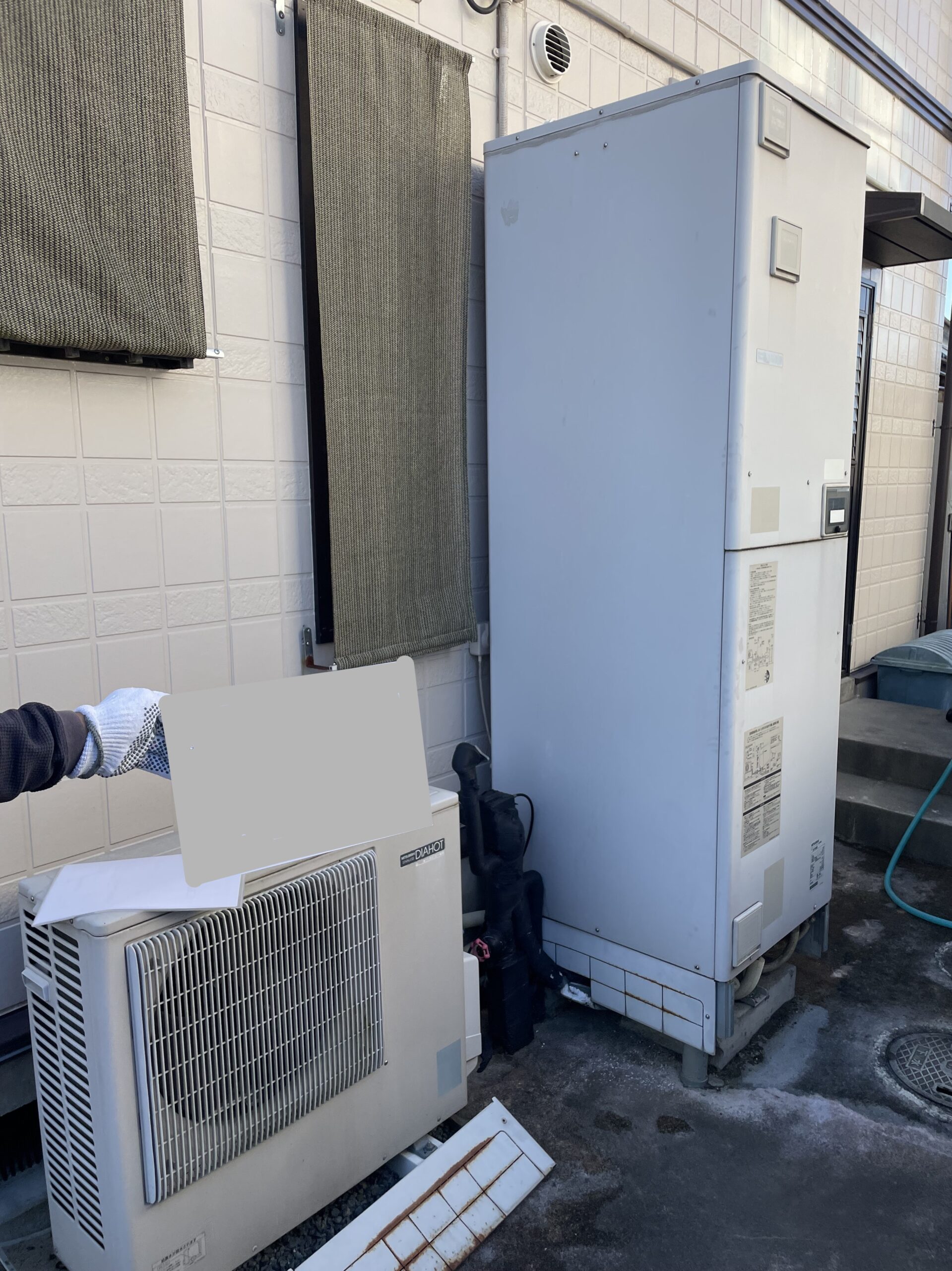 栃木県佐野市でSRT-HPT464WFKのエコキュートから交換されたお客様のbefore写真