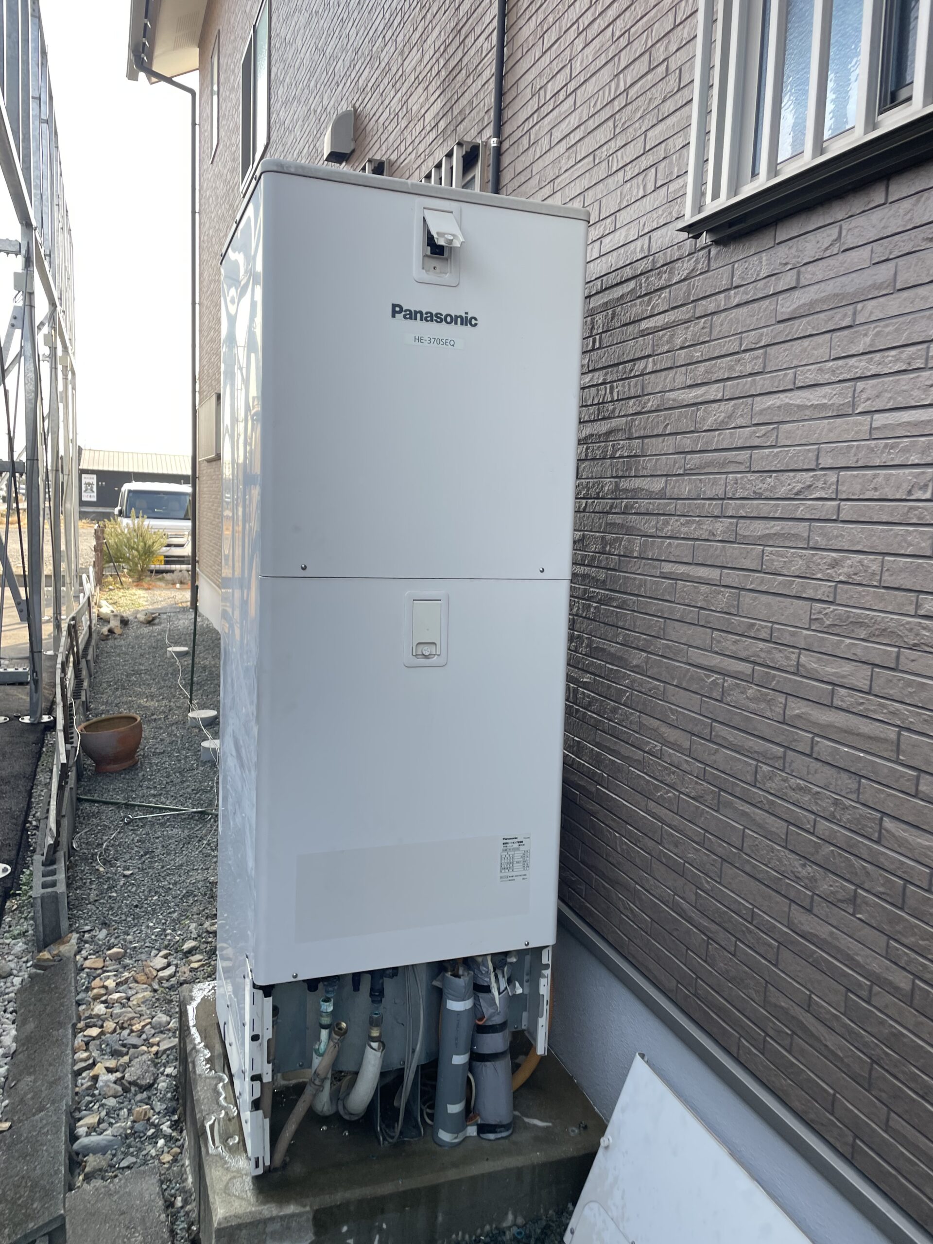 栃木県足利市でHE-370SEQのエコキュートから交換されたお客様のbefore写真