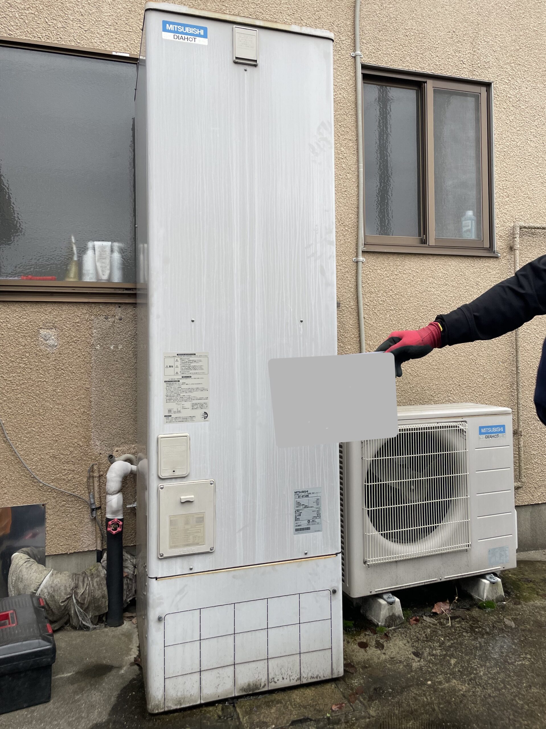 栃木県足利市でSRT-HPT46W5のエコキュートから交換されたお客様のbefore写真