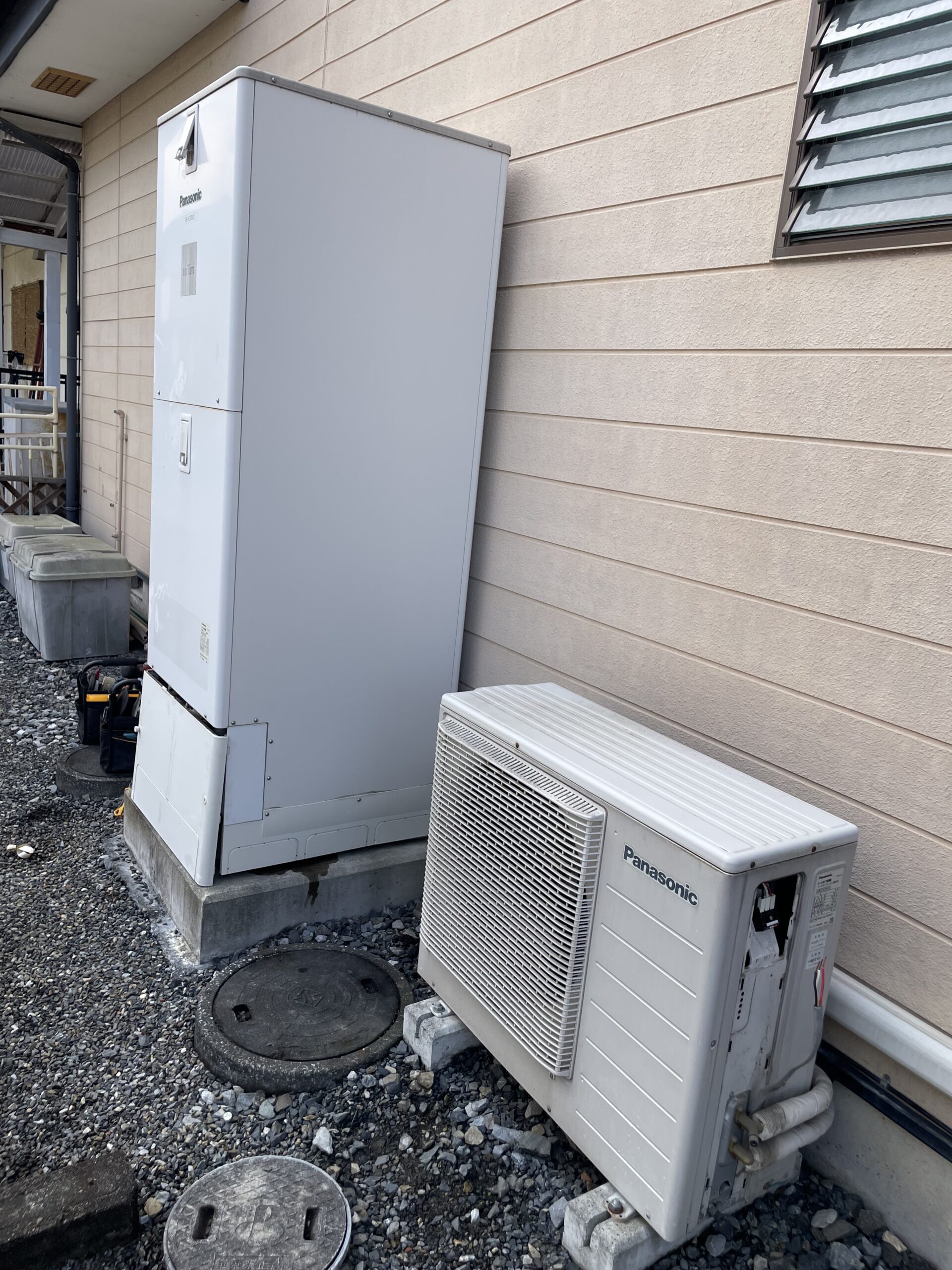 栃木県佐野市でHE-K37DQのエコキュートから交換されたお客様のbefore写真