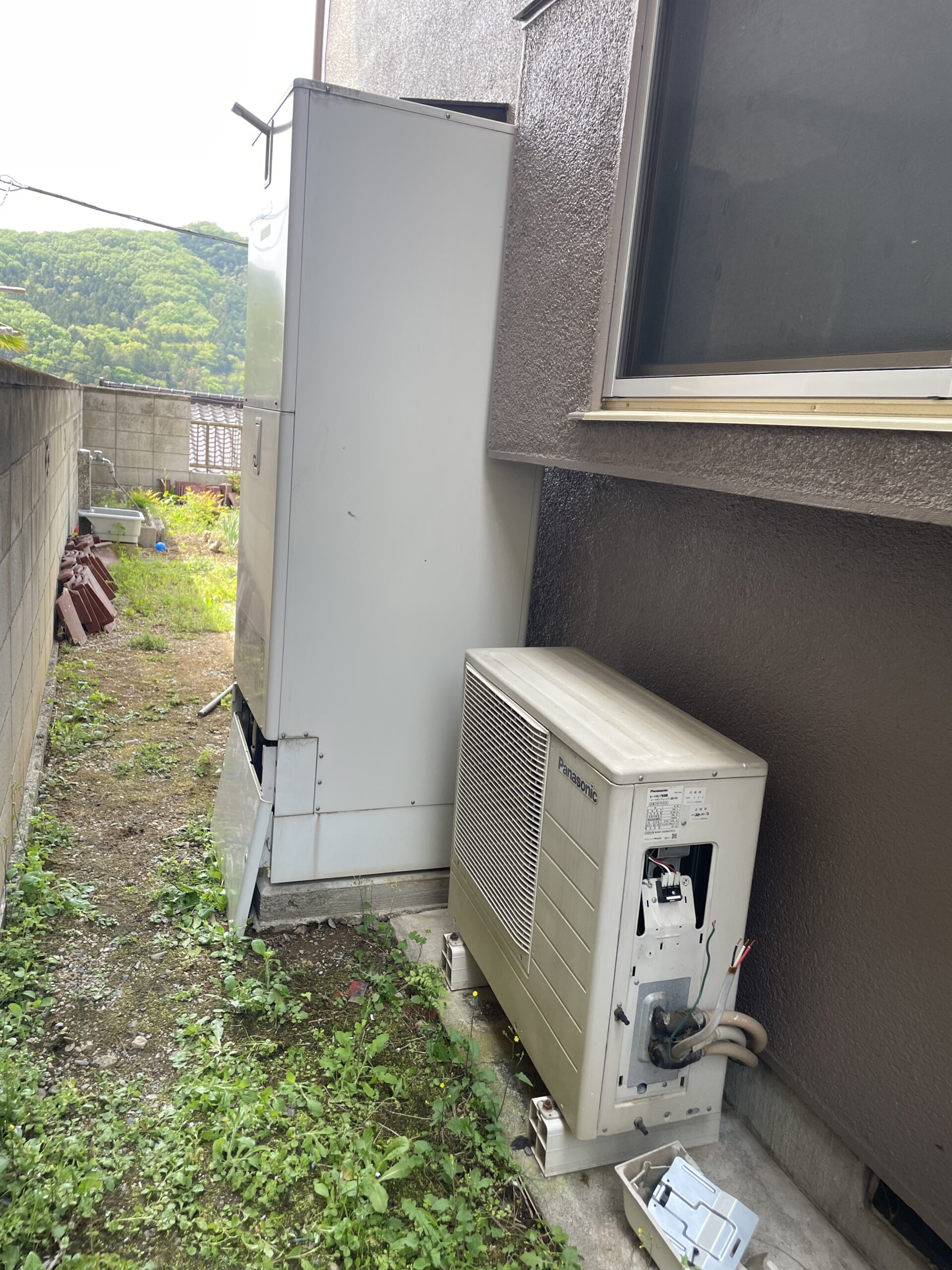 栃木県足利市でHE-K37BQのエコキュートから交換されたお客様のbefore写真